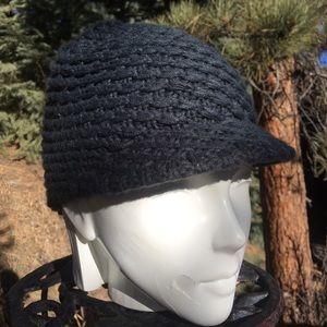 knit cap with bill